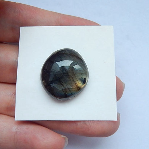 Labradorite  Gemstone  Cobochon,20x19x8mm,4.6g - MyGemGarden