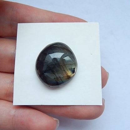 Labradorite  Gemstone  Cobochon,20x19x8mm,4.6g - MyGemGarden
