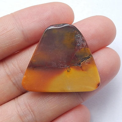 Natural Mookaite Jasper Gemstone Cabochon, 28x25x5mm, 5.4g - MyGemGarden
