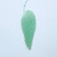 Natural Green Aventurine Drilled Leaf Pendant Bead, 66x24x4mm, 10.1g - MyGemGarden