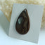 Natural Polish Flint Teardrop Gemstone Cabochon, 44x25x4mm, 6.85g - MyGemGarden