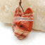 Carved Wolf head Red River Jasper Gemstone Pendant, 39x28x12mm, 14g - MyGemGarden